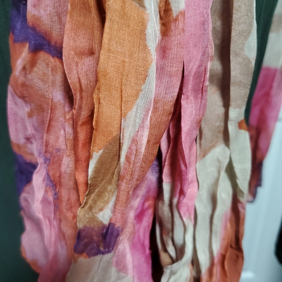 Loft SCARF ladies orange pink purple beige - Picture 12 of 12